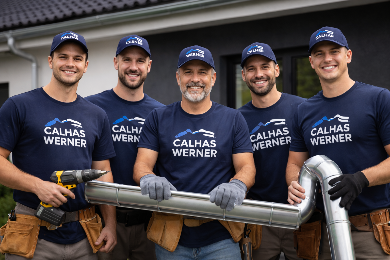 Equipe Calhas Werner em atendimento